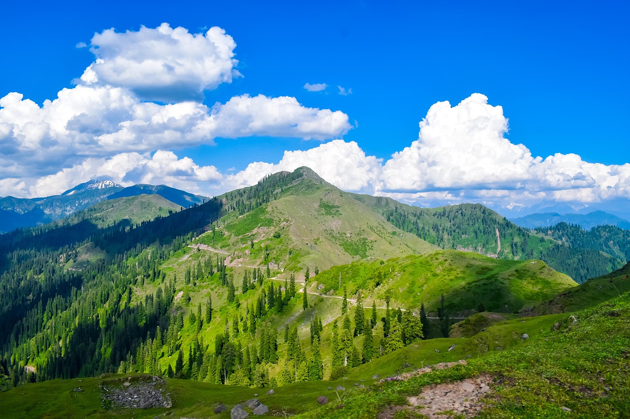 Snowy mountain peaks in Gulmarg, Kashmir, North India - Luxury B2B Travel Package